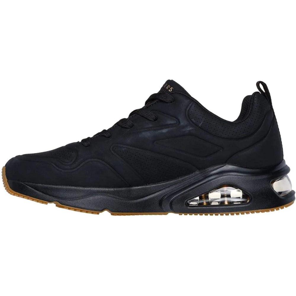 imageSkechers Mens Tresair UnoCasairal Fashion SneakersBlackBlack