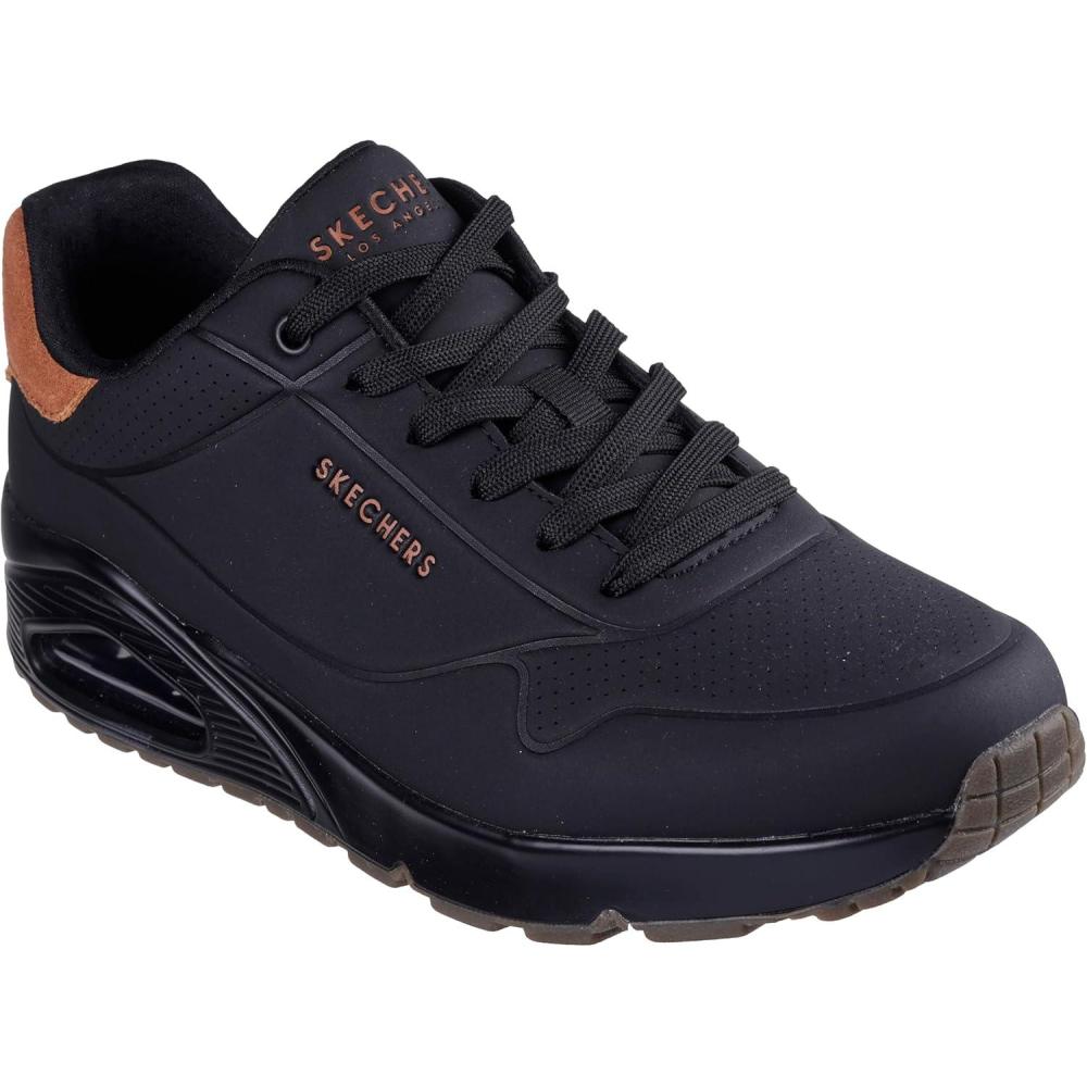 imageSkechers Mens UnoSuited on Air SneakerBlackBlack
