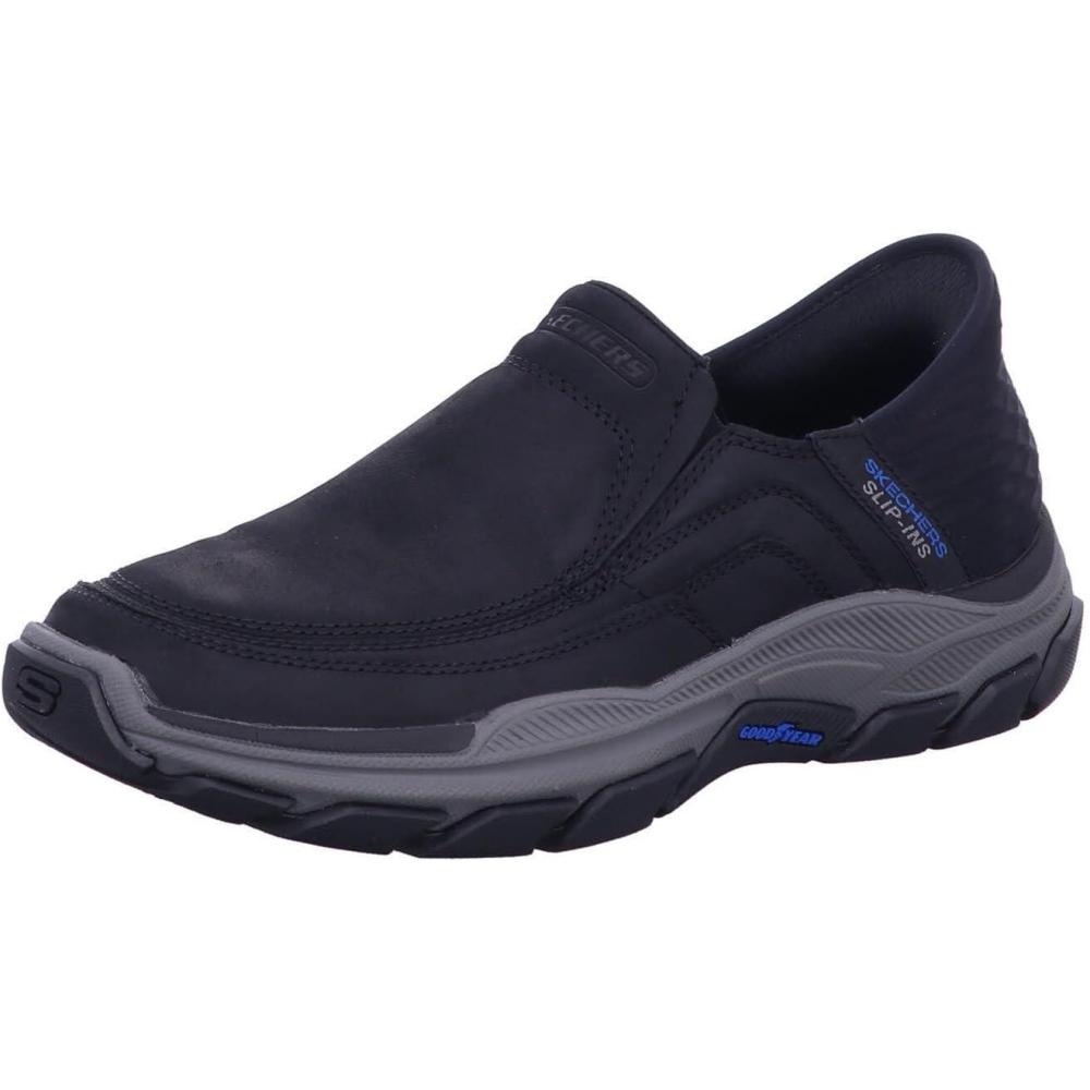 imageSkechers USA Mens RespectedElgin 204810 Moc Toe Leather SlipIns 240 cmBlk  Black