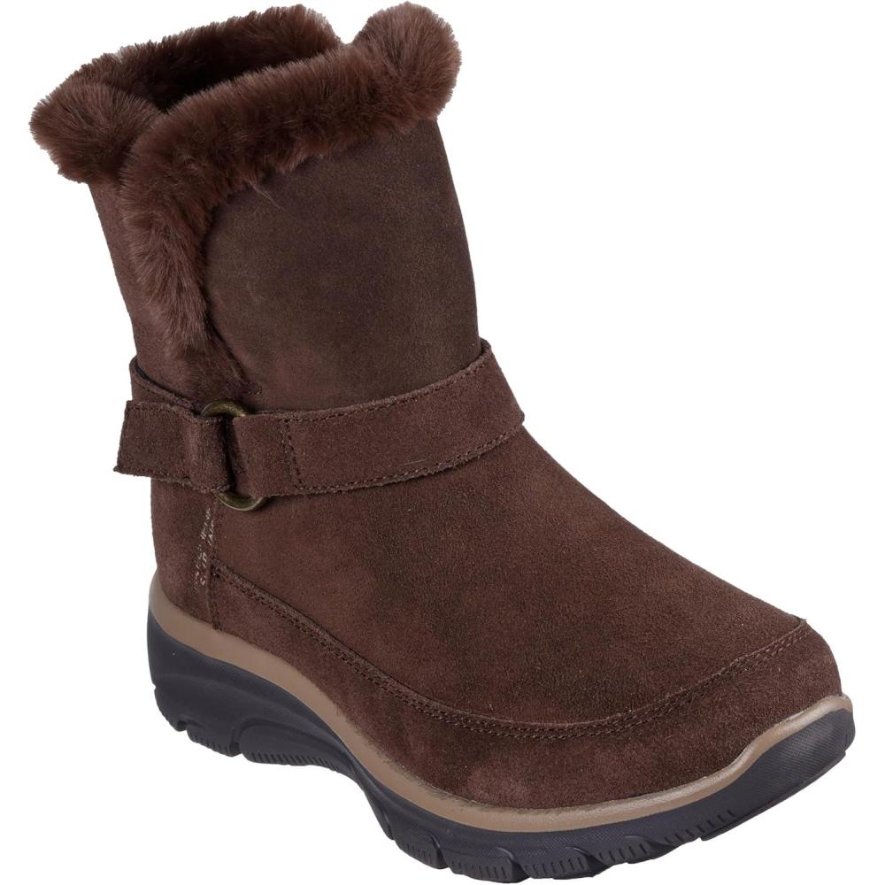 imageSkechers Womens Easy GoingDreamers Luxe Vibe Hands Free Slipins Mid Calf BootChocolate
