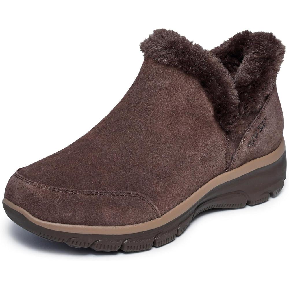 imageSkechers Womens Easy GoingFall Feeling Hands Free Slipins Ankle BootChocolate