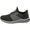 Skechers Men’s Delson 3.0 Cicada Sneaker(Black/Grey)