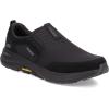Skechers Men’s Go Walk Outdoor-Athletic Slip-on Trail Hiking Shoes with Air Cooled Memory Foam Sneaker(Black)