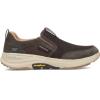 Skechers Men’s Go Walk Outdoor-Athletic Slip-on Trail Hiking Shoes with Air Cooled Memory Foam Sneaker(Brown)