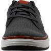Skechers Men’s Moreno-Ederson Canvas Oxford Shoe(Charcoal/Orange)