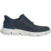 Skechers Mens Slip-ins Garza – Gervin Casual Slip-On Shoes(Navy-white)