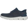 Skechers Mens Slip-ins Garza – Gervin Casual Slip-On Shoes(Navy-white)