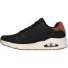 Skechers Men’s Uno-Suited on Air Sneaker(Black)