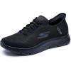 Skechers Go Walk Flex Hands Up Hands Free Slip-Ins(Black/Black)