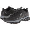 Skechers Men’s Energy Afterburn Lace-Up Sneaker(Black/Grey)