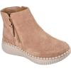 Skechers Women’s Wilshire BLVD-Weekend Crush Ankle Boot(Tan)