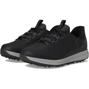 Skechers Go Golf Men’s Elite 6 Slip in Arch Fit Spikeless Golf Shoe Sneaker(Black)