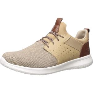 Skechers Men’s Classic Fit-Delson-Camden Sneaker(Light Brown)