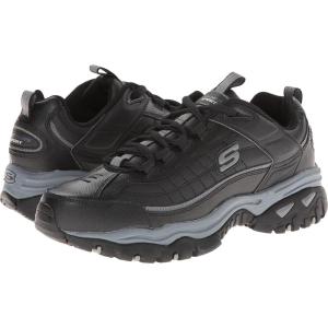 Skechers Men’s Energy Afterburn Lace-Up Sneaker(Black/Grey)