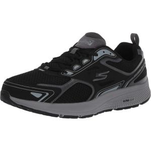 Skechers Mens GOrun ConsistentSneaker(Black/Grey)