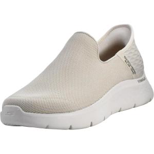 Skechers Men’s Gowalk Flex Hands Free Slip-ins Athletic Slip-on Casual Walking Shoes Sneaker(Natural)