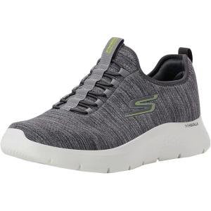 Skechers Men’s Gowalk Flex-Athletic Slip-on Casual Walking Shoes with Air Cooled Foam Sneakers(Gray/Lime)