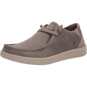 Skechers Men’s Melson-Raymon Canvas Slip on Moccasin(Khk)