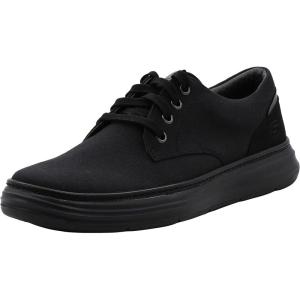 Skechers Men’s Moreno-Ederson Canvas Oxford Shoe(Black/Black)