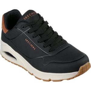 Skechers Men’s Uno-Suited on Air Sneaker(Black)