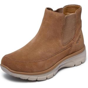 Skechers Women’s Easy Going-Casual Icon Hands Free Slip-ins Ankle Boot(Tan)