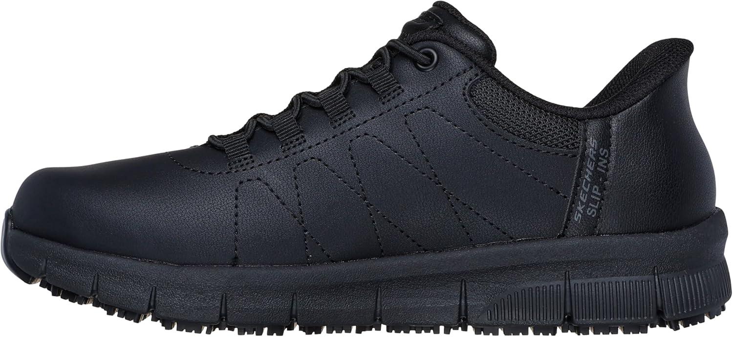 imageSkechers Womens Womens Work Hands Free Slip Ins Nampa Cottonbud Bungee Athletic SrBlack