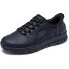 Skechers Womens Womens Work Hands Free Slip Ins Nampa- Cottonbud Bungee Athletic Sr(Black)