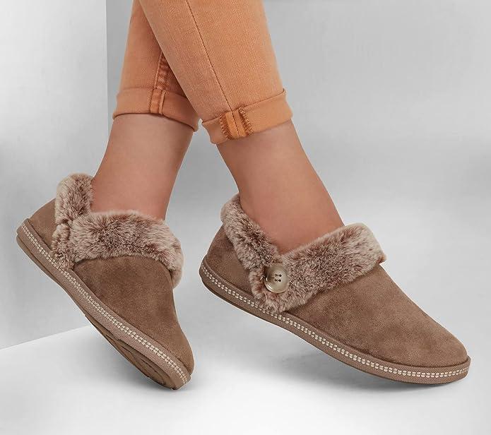 imageSkechers Womens Cozy CampfireFresh Toast SlipperDark Taupe