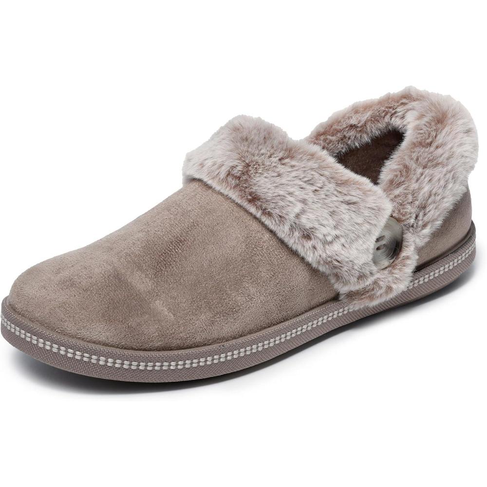 imageSkechers Womens Cozy CampfireFresh Toast SlipperDark Taupe