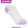 Skechers Girls’ 10-Pack Performance No Show Socks, Everyday Wear for Kids, Soft & Comfort-fit(White Multicolor)