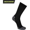 Skechers Men’s Classic Comfort-Fit & Cushioned Footbed Crew Socks (6-Pack)(Black/White)