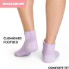 Skechers Women’s 6-Pack Performance Quarter Crew Socks, Breathable & Cushioned Footbed(Sky/Orchid/White)