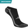 Skechers mens 3-pack Performance Golf Low Cut Socks, Odor Control & Mesh Ventilation(Black)