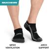 Skechers mens 3-pack Performance Golf Low Cut Socks, Odor Control & Mesh Ventilation(Black)