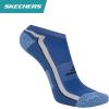Skechers mens 3-pack Performance Golf Low Cut Socks, Odor Control & Mesh Ventilation(Cobalt Blue/White/Black)