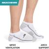 Skechers mens 3-pack Performance Golf Low Cut Socks, Odor Control & Mesh Ventilation(White)