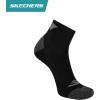 Skechers mens 3-pack Performance Golf Quarter Crew Socks, Odor Control & Mesh Ventilation(Black)