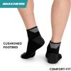 Skechers mens 3-pack Performance Golf Quarter Crew Socks, Odor Control & Mesh Ventilation(Black)