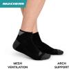 Skechers mens 3-pack Performance Golf Quarter Crew Socks, Odor Control & Mesh Ventilation(Black)