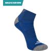 Skechers mens 3-pack Performance Golf Quarter Crew Socks, Odor Control & Mesh Ventilation(Cobalt Blue/White/Black)