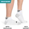 Skechers mens 3-pack Performance Golf Quarter Crew Socks, Odor Control & Mesh Ventilation(White)