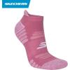 Skechers womens 3-pack Performance Pickleball Low Cut Socks, Odor Control & Mesh Ventilation(Velvet Dust/White/Knockout Pink)