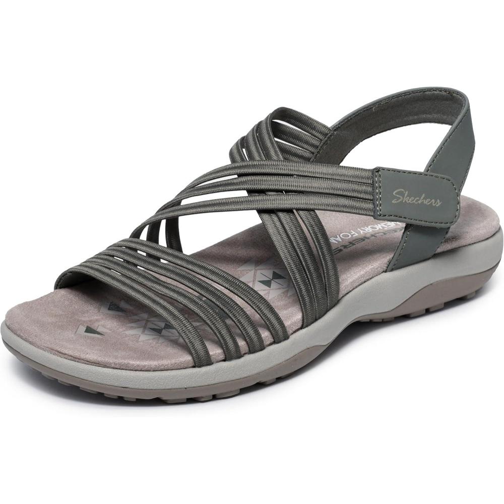 imageSkechers Womens Reggae SlimSunnyside 20 Sport SandalOlive