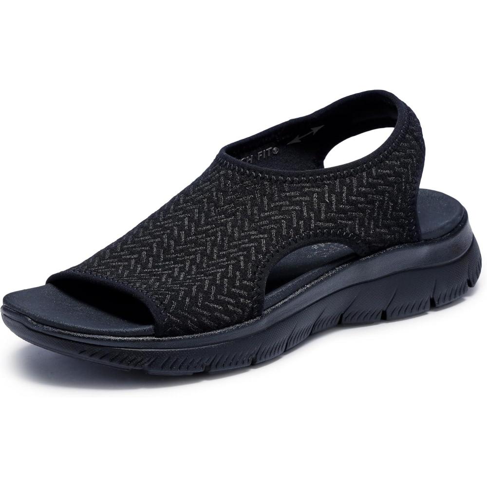 imageSkechers womens Summits Outta HereBlackBlack