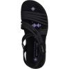Skechers Women’s Reggae Slim-Sunnyside 2.0 Sport Sandal(Black/Black)