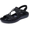 Skechers Women’s Reggae Slim-Sunnyside 2.0 Sport Sandal(Black/Black)