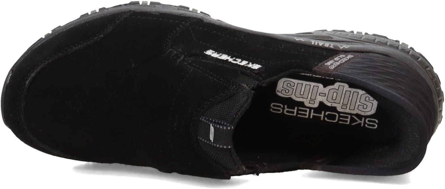 imageSkechers Womens Hillcrest Sunapee Hands Free SlipinsBlack Suede Lycra Trim