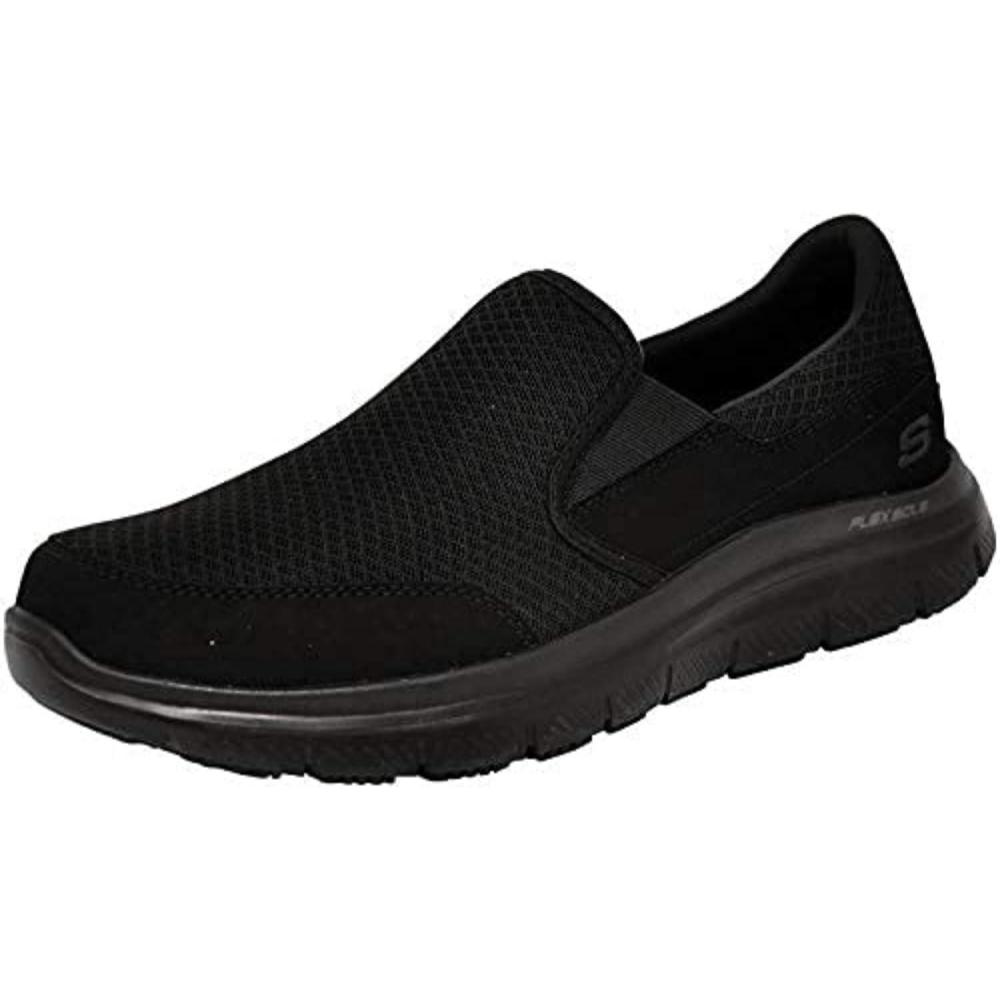 imageSkechers Mens Flex Advantage Slip Resistant Sr Mcallen Slip onBlack