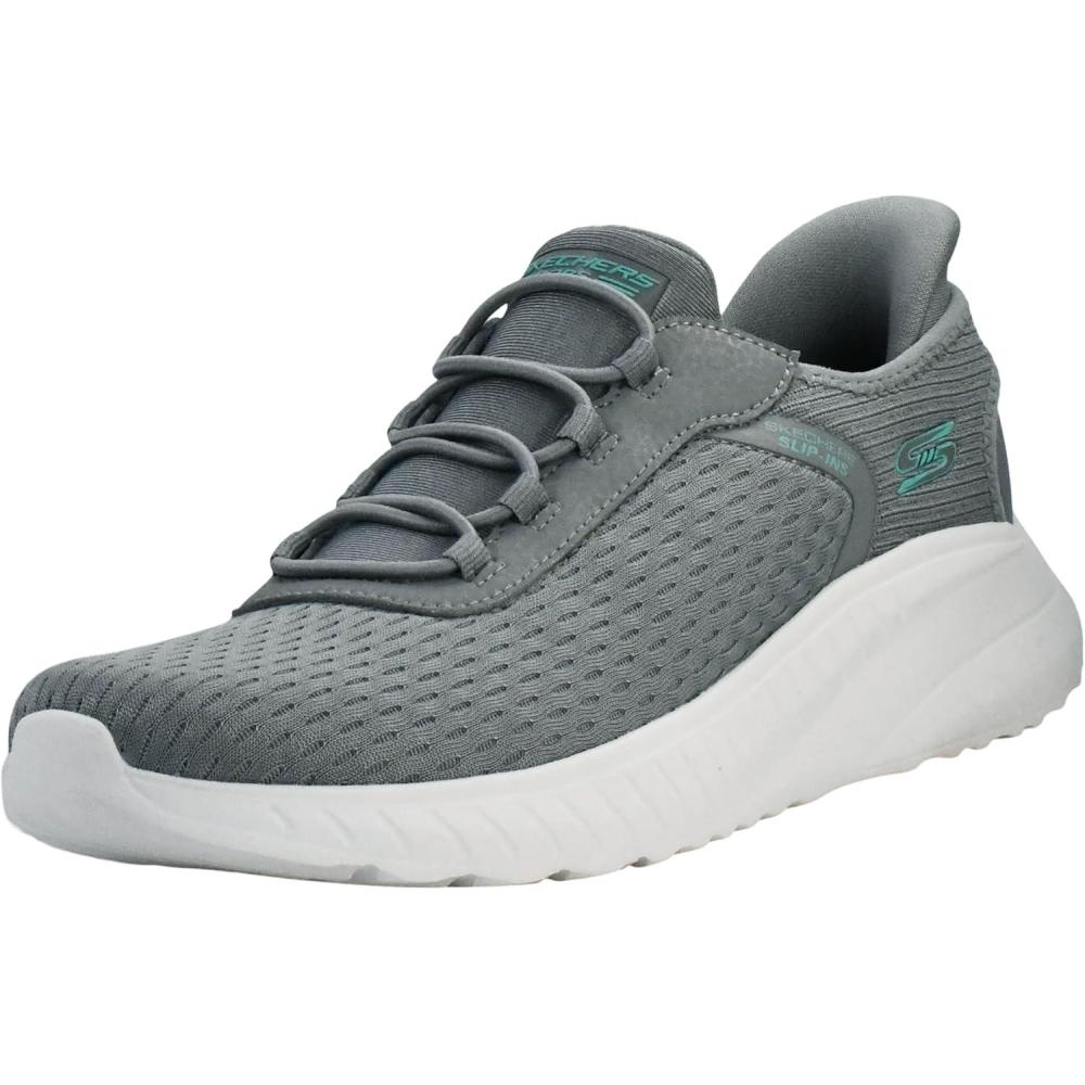imageSkechers Womens Hands Free Slipins Bobs Squad Chaos  in ColorSneakerDove Gray