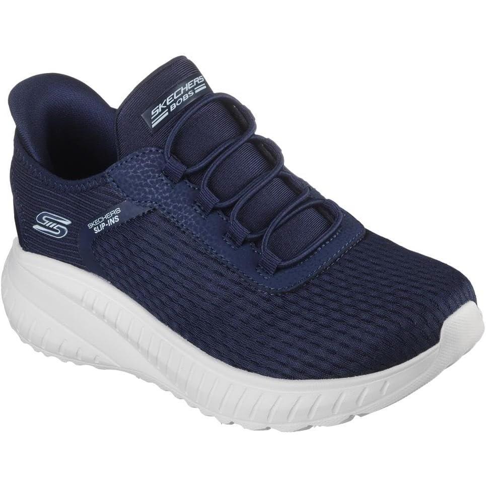 imageSkechers Womens Hands Free Slipins Bobs Squad Chaos  in ColorSneakerNvy